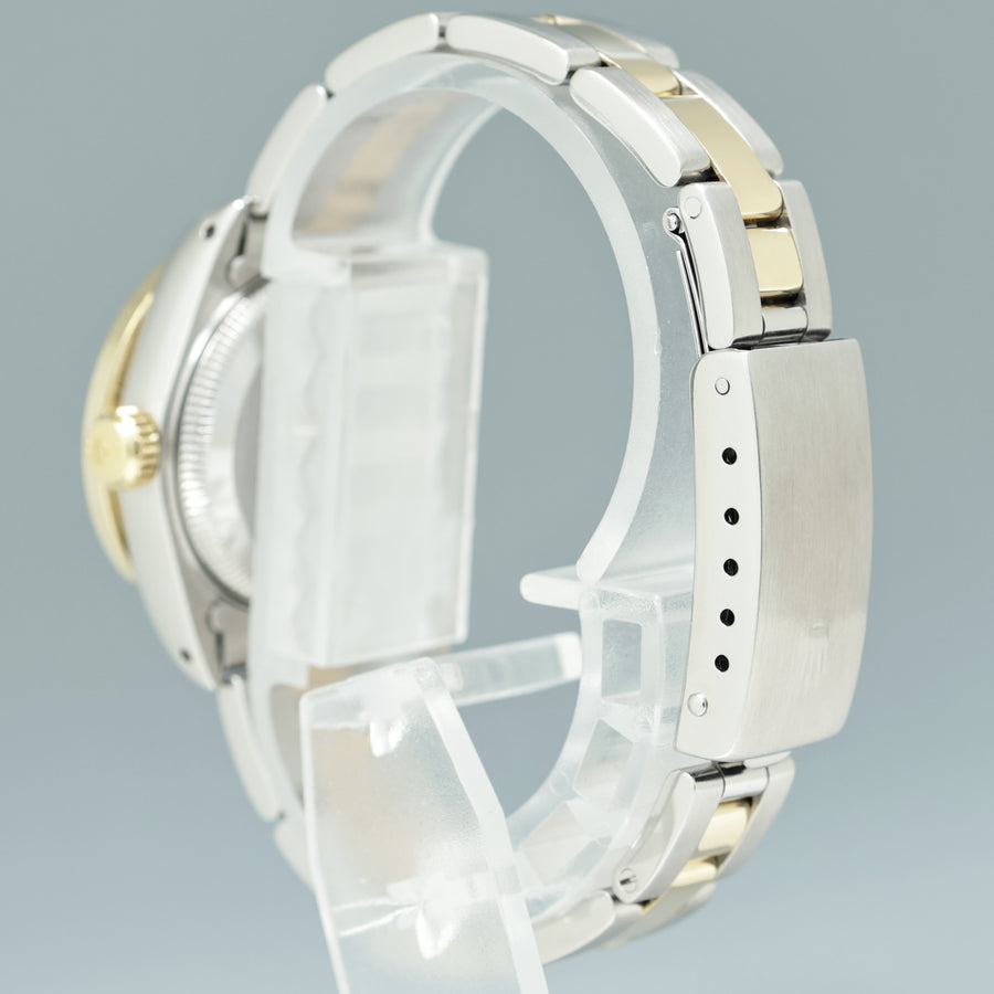 Diamond MOP Pearl Ladies Rolex DateJust 26mm 69173 Two Tone Yellow Gold Steel Watch