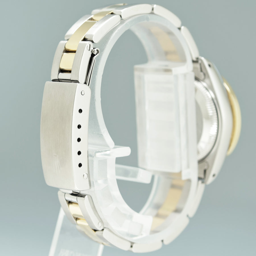 Diamond MOP Pearl Ladies Rolex DateJust 26mm 69173 Two Tone Yellow Gold Steel Watch