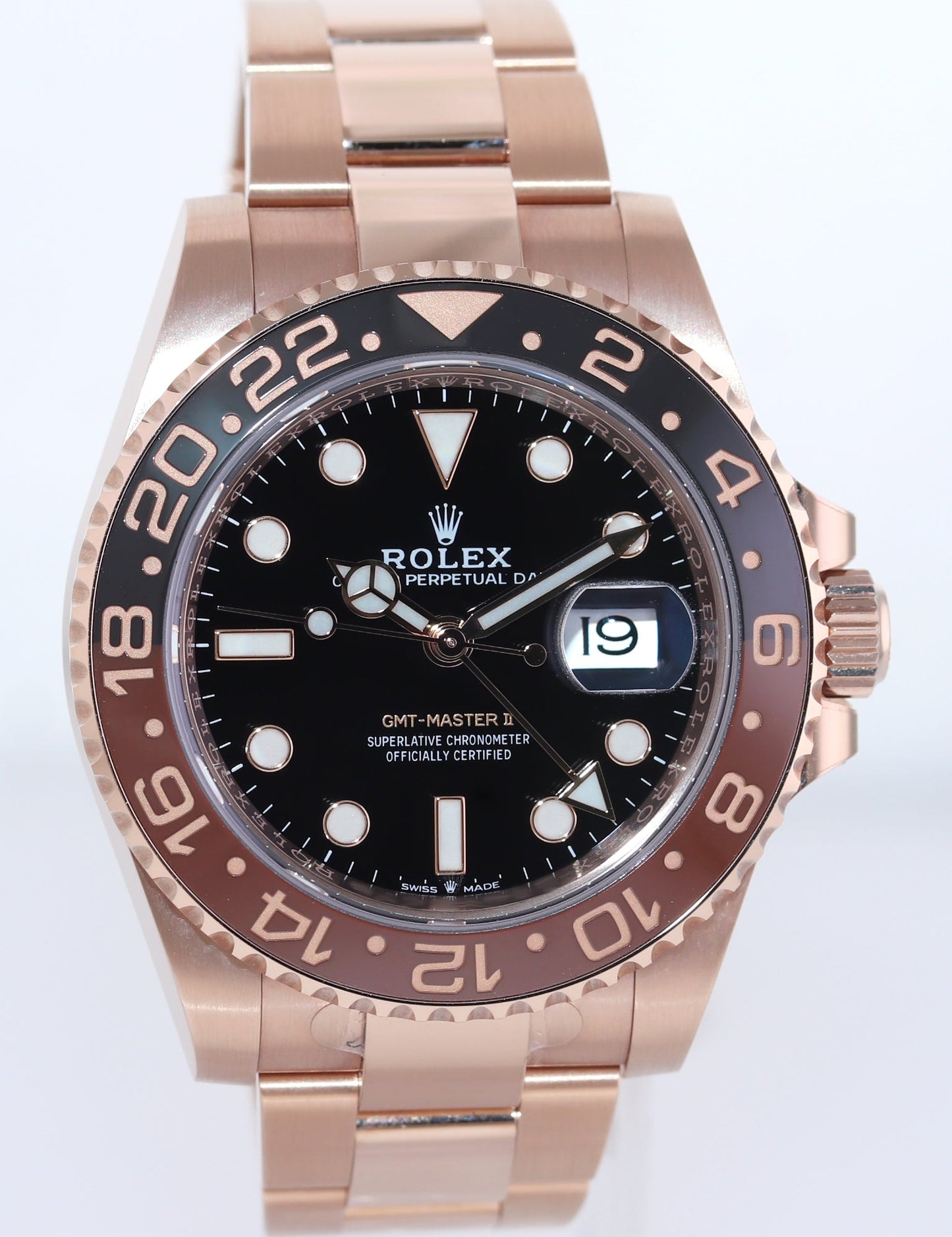 STICKERS PAPERS Rolex GMT Master Rose Gold Ceramic Root Beer 126715 Watch Box