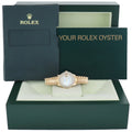 Pearl Diamond Ladies Rolex DateJust 69178 President 26mm 18K Yellow Gold Watch Box
