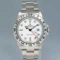 MINT 2008 Rolex Explorer II 16570 Polar White Dial Steel 40mm 3186 Watch Box