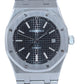 MINT Audemars Piguet Royal Oak Black 39mm Steel 15300 Date Watch Box