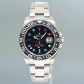 MINT Rolex 116710LN GMT Master II Steel Ceramic Black Venom Rainbow Dial 40mm Watch