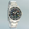 MINT Rolex 116710LN GMT Master II Steel Ceramic Black Venom Rainbow Dial 40mm Watch