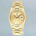 Rolex President Day Date Champagne Tapestery 18238 Double Quick Set Yellow Gold Watch