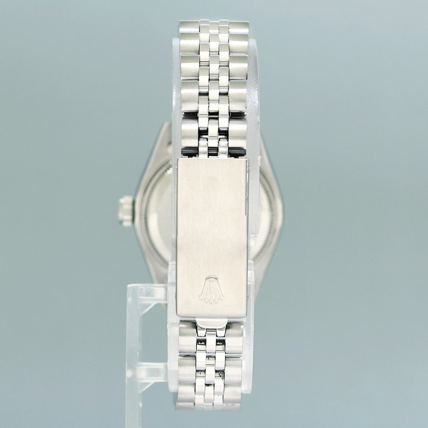Ladies Rolex DateJust 26mm Blue Stick White Gold Fluted Steel Jubilee Watch 69174