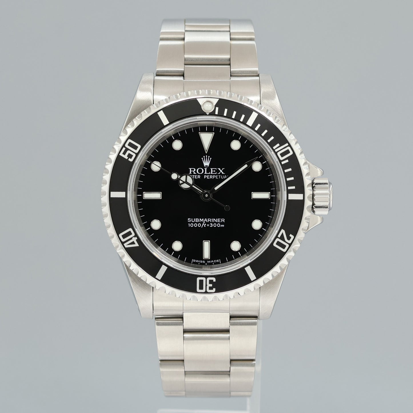 PAPERS 2005 MINT Rolex Submariner No-Date 2 Line Dial 14060M Steel Black Watch Box