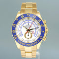 2014 PAPERS Rolex Yacht-Master 2 Yellow Gold 116688 44mm Blue Ceramic Watch Box