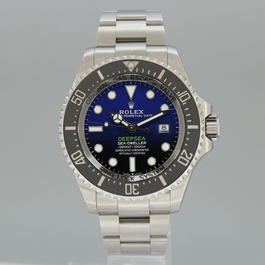 2022 NEW PAPERS Rolex Sea-Dweller Deepsea James Cameron Blue 126660 44mm Watch
