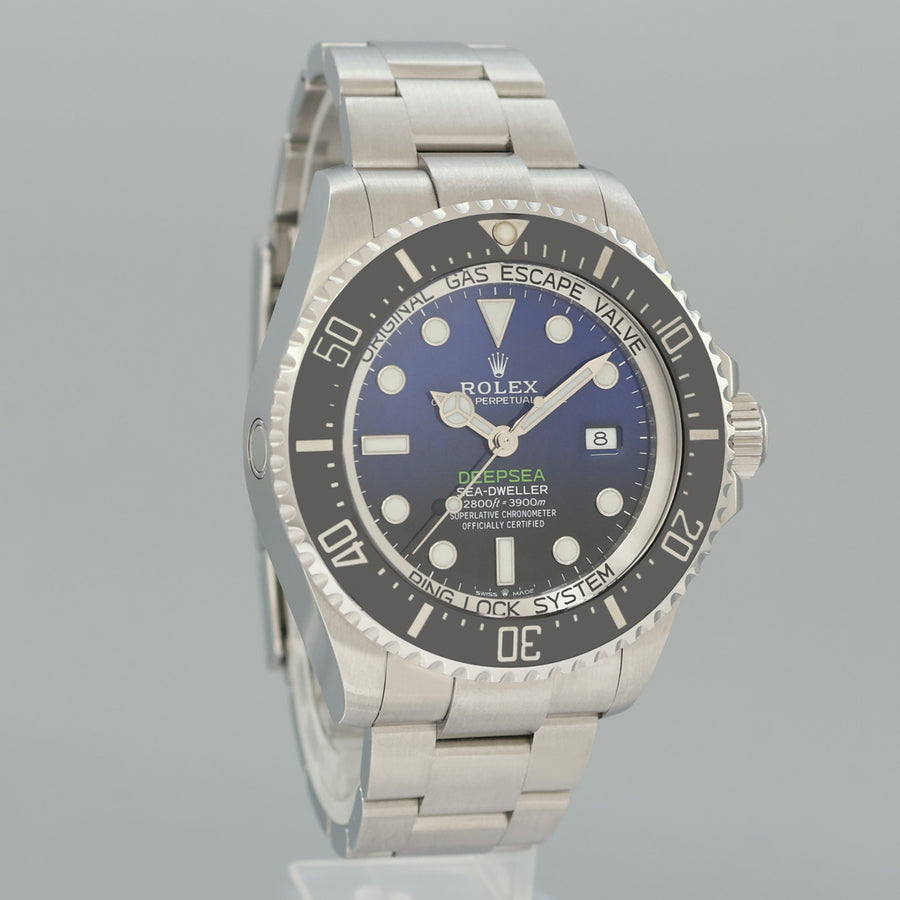 2022 NEW PAPERS Rolex Sea-Dweller Deepsea James Cameron Blue 126660 44mm Watch