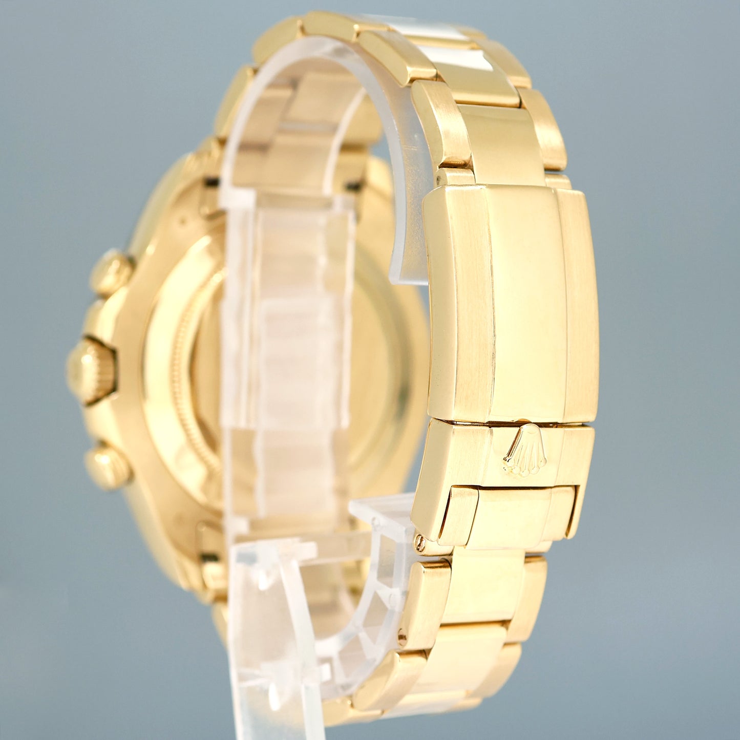 2014 PAPERS Rolex Yacht-Master 2 Yellow Gold 116688 44mm Blue Ceramic Watch Box