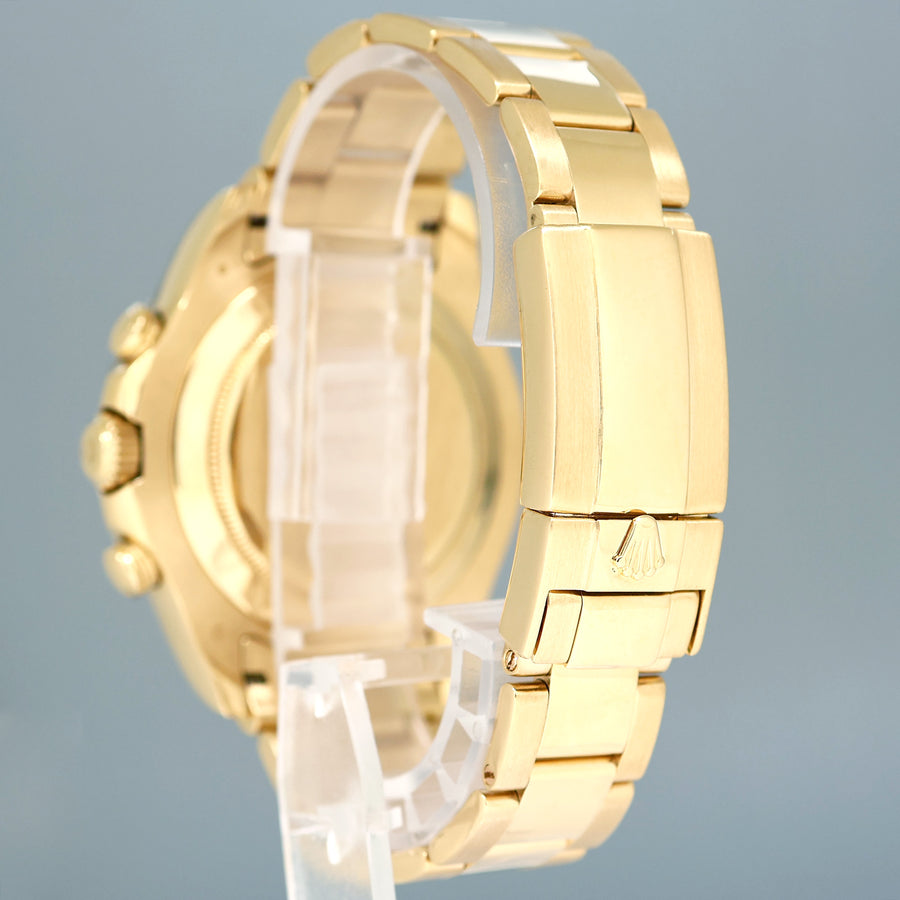 2014 PAPERS Rolex Yacht-Master 2 Yellow Gold 116688 44mm Blue Ceramic Watch Box