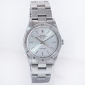 2005 MINT Rolex Air-King 14010 Silver Stick Dial 34mm Steel Watch Box