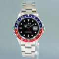 RSC 2025 PAPERS SERVICED Rolex GMT-Master Pepsi 40mm Blue Red Steel 16700 Watch