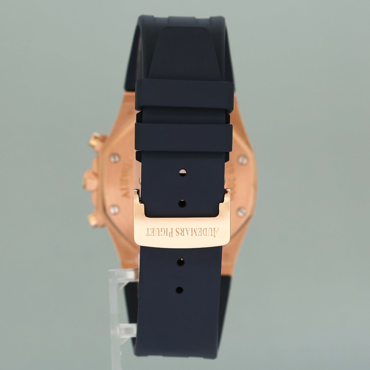 Audemars 39mm Piguet Rose Gold Blue Limited 100 "QE II CUP" Diamond 26277OR Watch