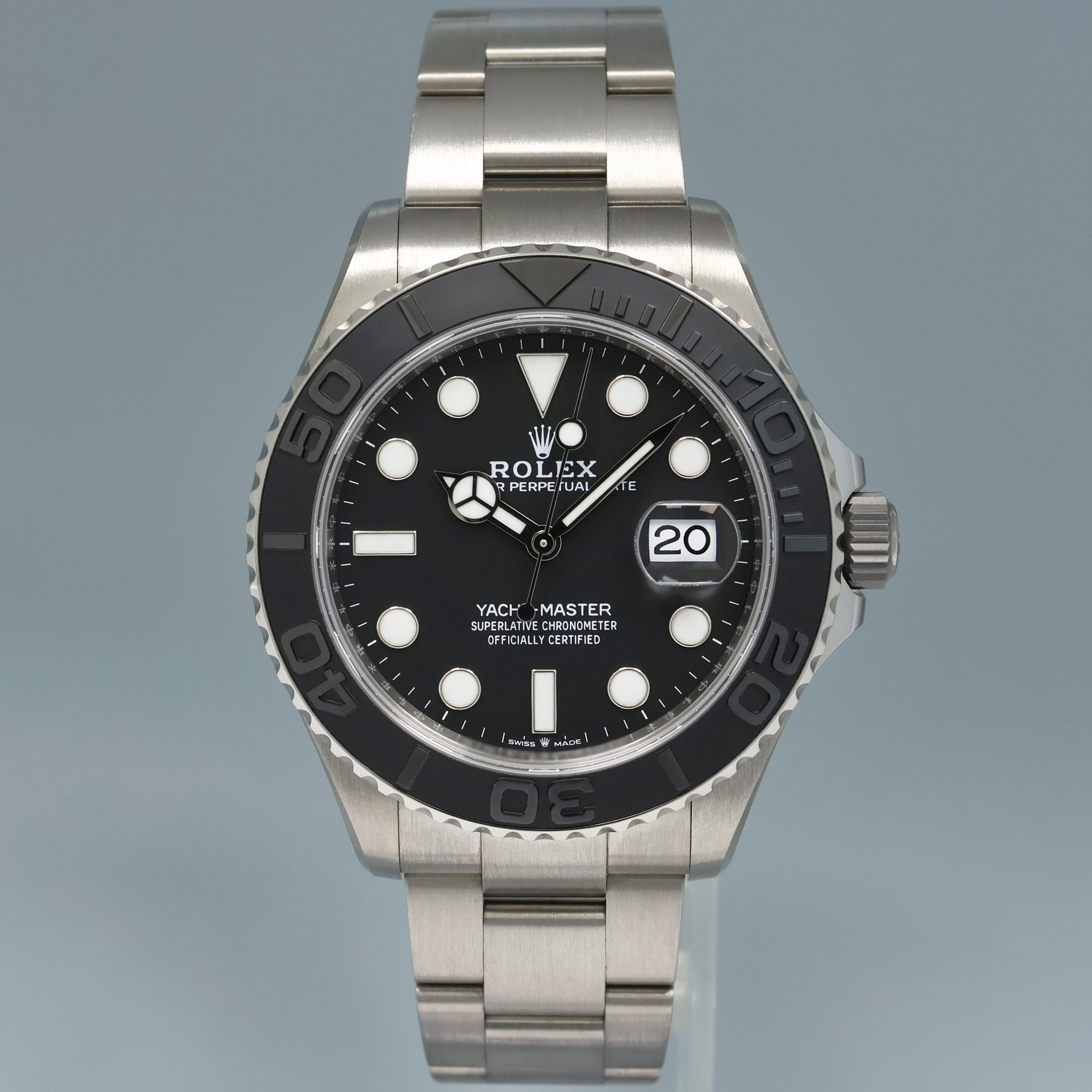 2025 NEW PAPERS Rolex Yacht Master 226627 42mm Titanium Grey Dial