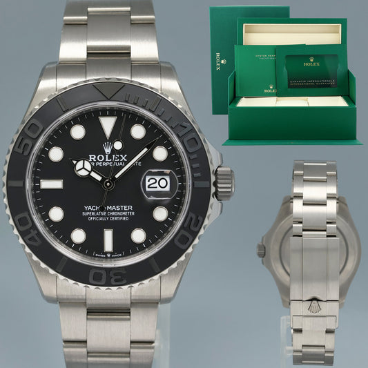2025 NEW PAPERS Rolex 226627 Yacht Master 42mm Titanium Grey Dial Oyster Watch