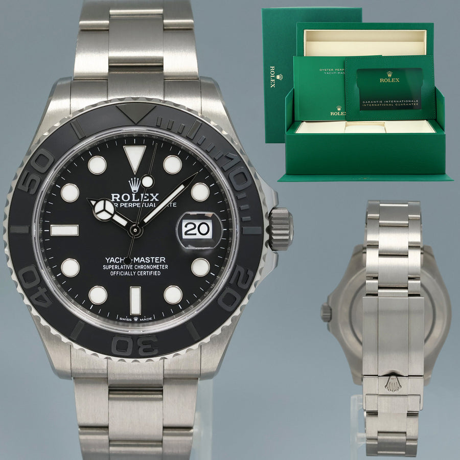 2026 NEW PAPERS Rolex 226627 Yacht Master 42mm Titanium Grey Dial Oyster Watch