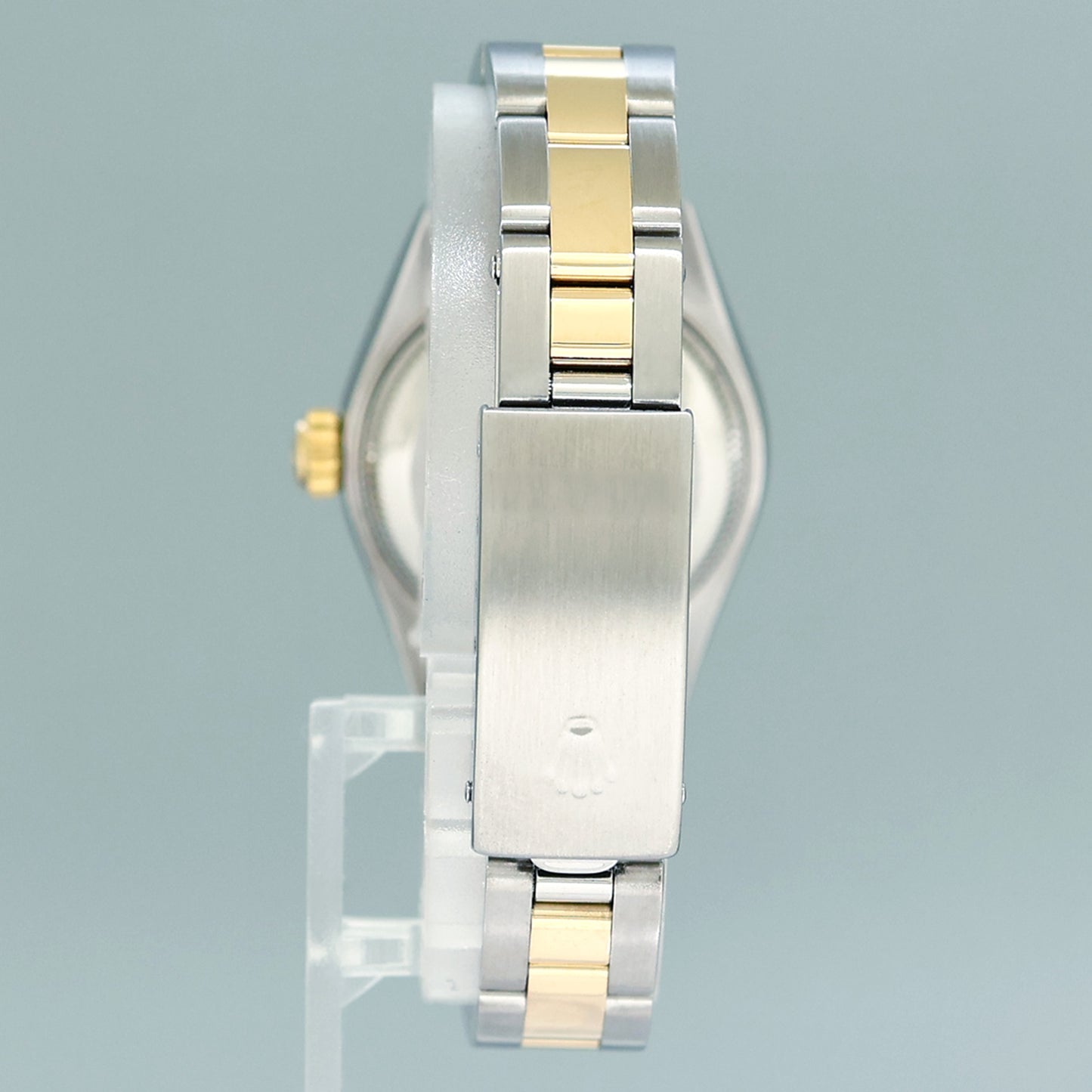 MINT Ladies Rolex DateJust 79163 Silver Roman Two-Tone Oyster Watch Box