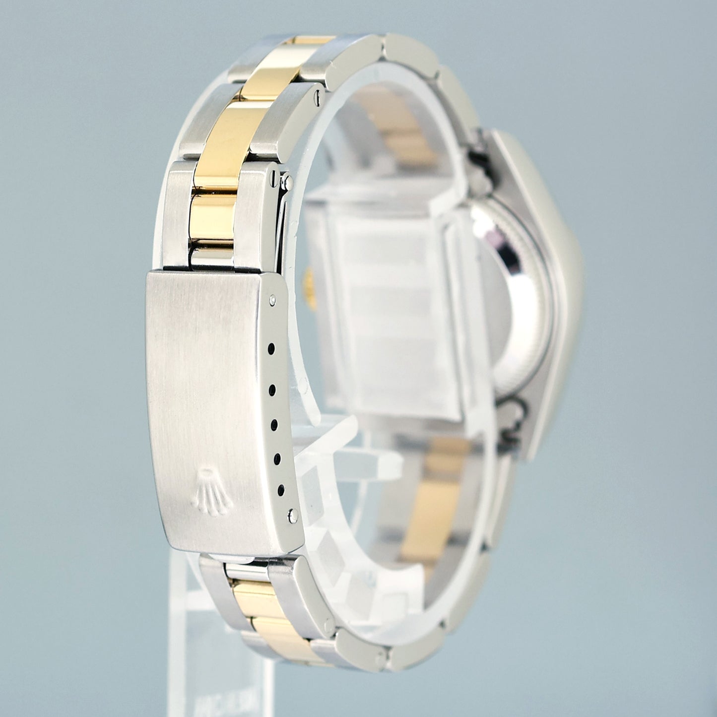 MINT Ladies Rolex DateJust 79163 Silver Roman Two-Tone Oyster Watch Box