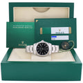 PAPERS 2019 MINT Rolex Oyster Perpetual 39mm Black Stick Oyster Watch 114300 Box