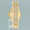 Full Diamond Ladies Rolex DateJust 79178 President 26mm 18K Yellow Gold Blue Dial Watch Box