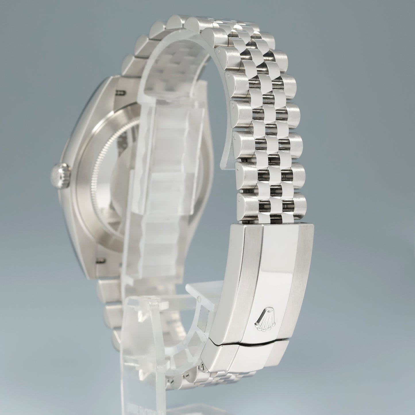 MINT PAPERS Rolex DateJust 126334 Jubilee Black Diamond White Gold Fluted Watch