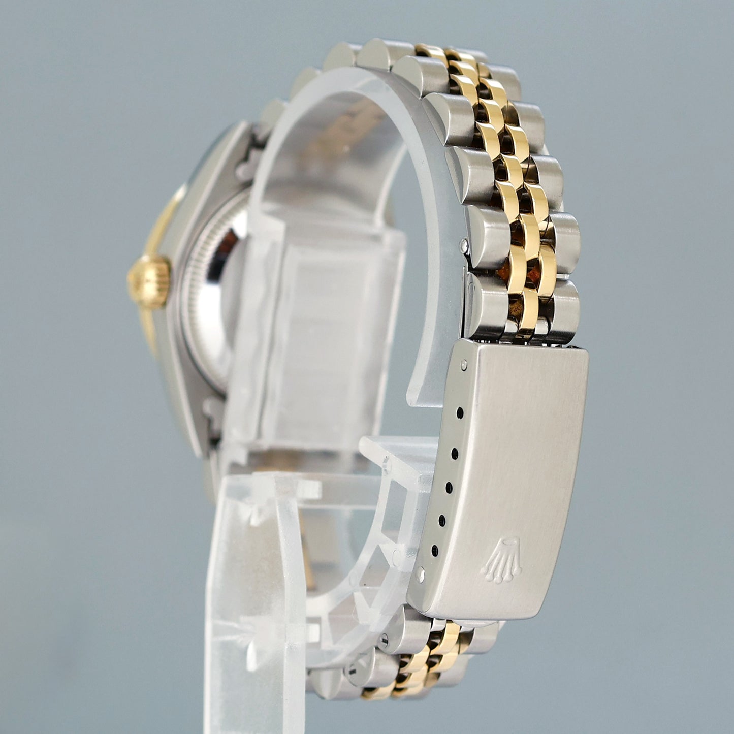 PAPERS Diamond Ladies Rolex DateJust 26mm 69173 Two Tone 18k Gold Steel Silver Watch