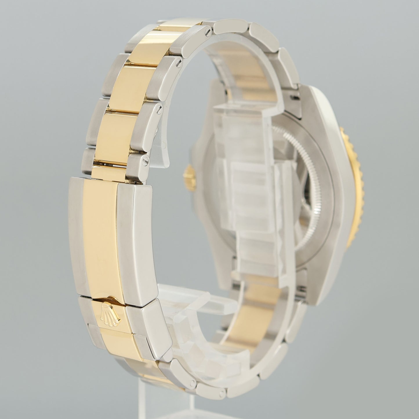 PAPERS Rolex GMT-Master II 2 Ceramic 116713 Green Dial Two Tone Steel Yellow Gold Watch