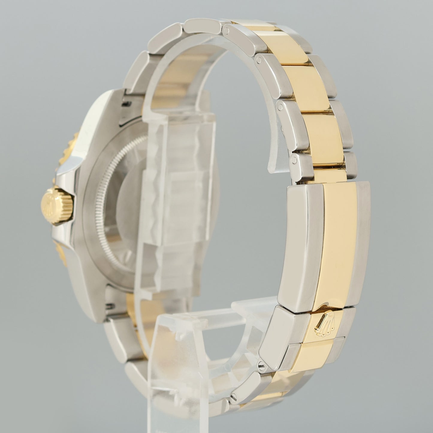 PAPERS Rolex GMT-Master II 2 Ceramic 116713 Green Dial Two Tone Steel Yellow Gold Watch