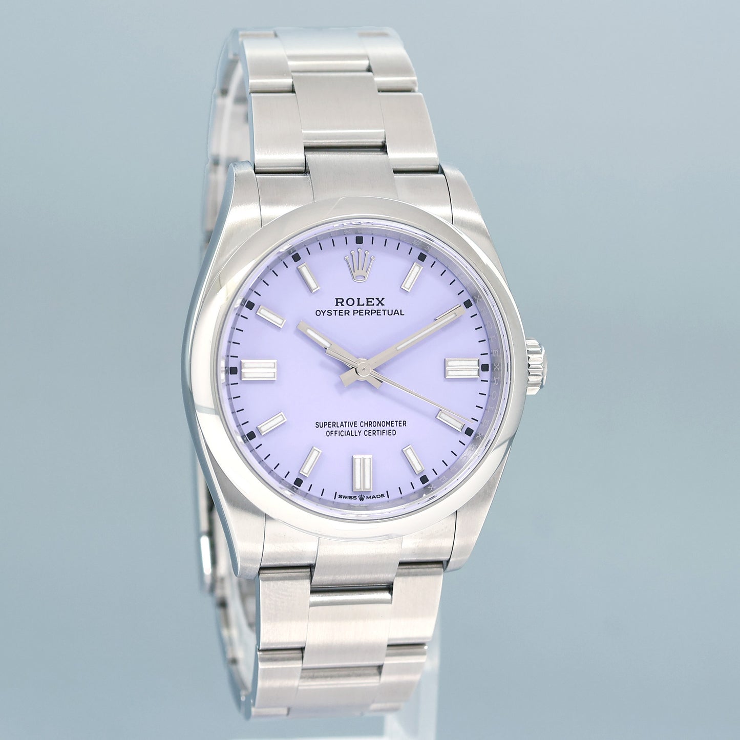2025 NEW PAPERS Rolex Oyster Perpetual 126000 36mm Lavender Dial Watch Box