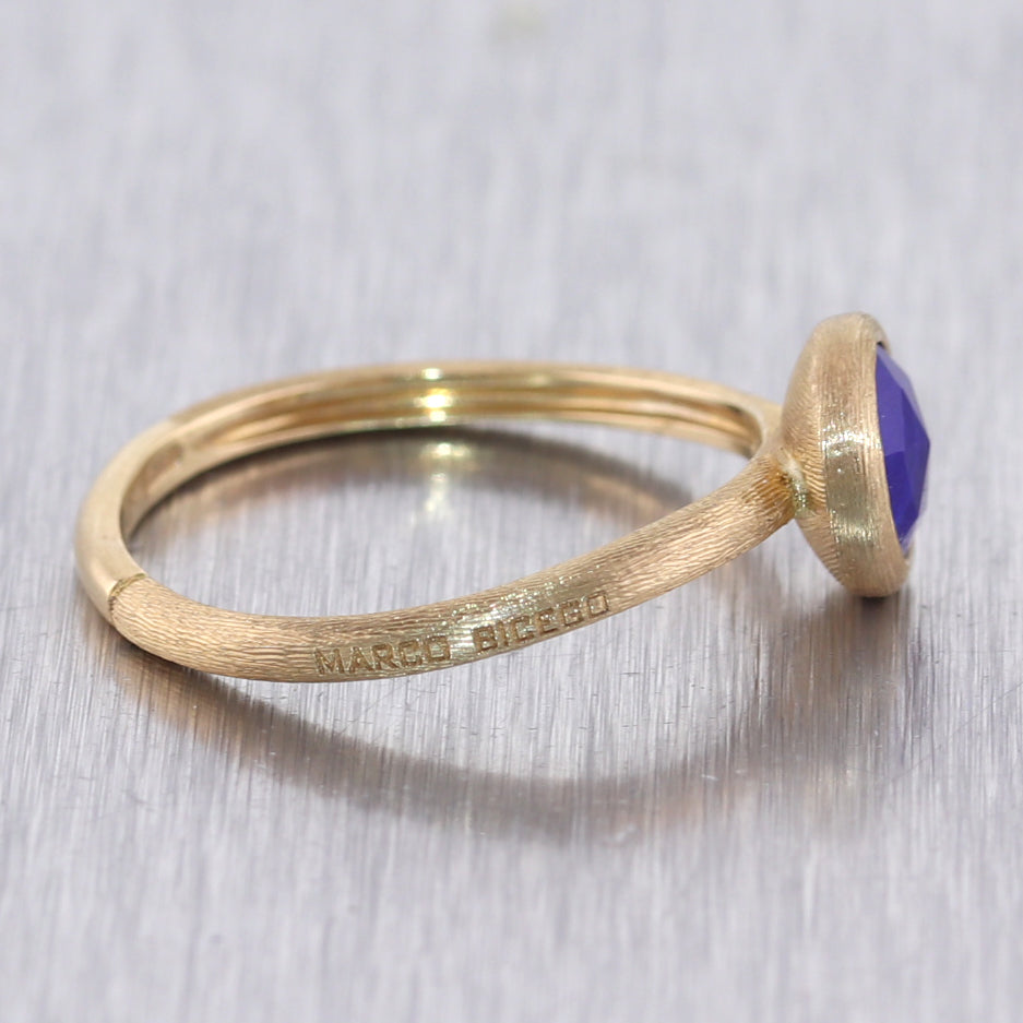 Marco Bicego 18k Yellow Gold Jaiour Lapis Lazuli Stackable Ring