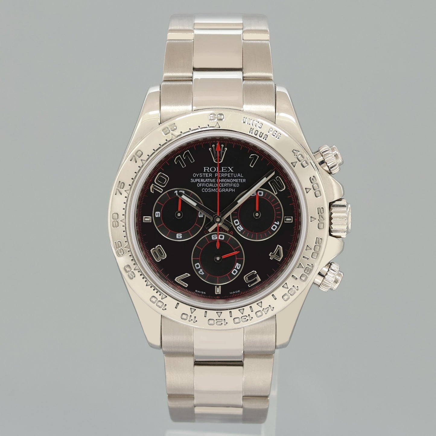 2007 MINT PAPERS Rolex Daytona Black Racing Dial 116509 White Gold 40mm Watch Box