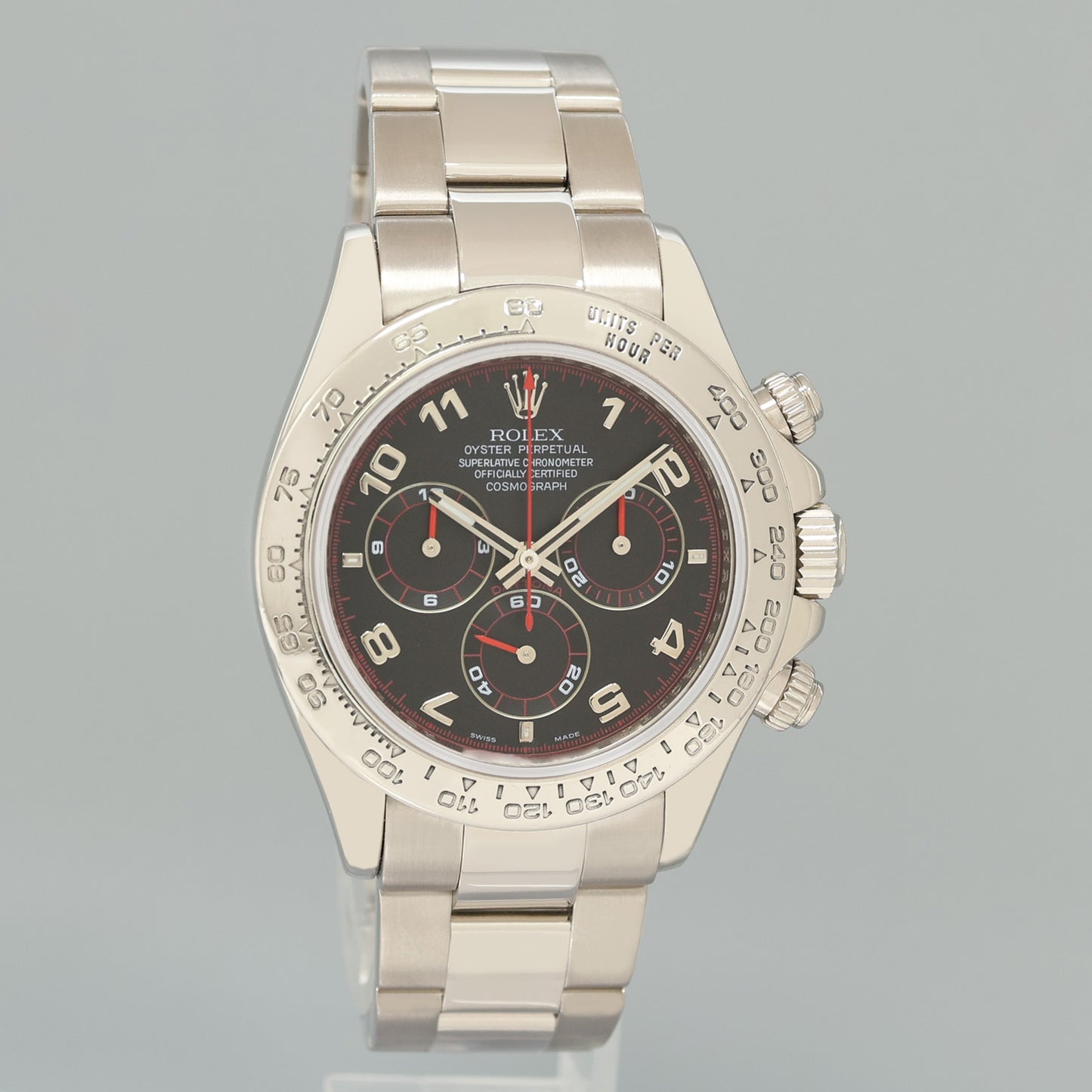 2007 MINT PAPERS Rolex Daytona Black Racing Dial 116509 White Gold 40mm Watch Box