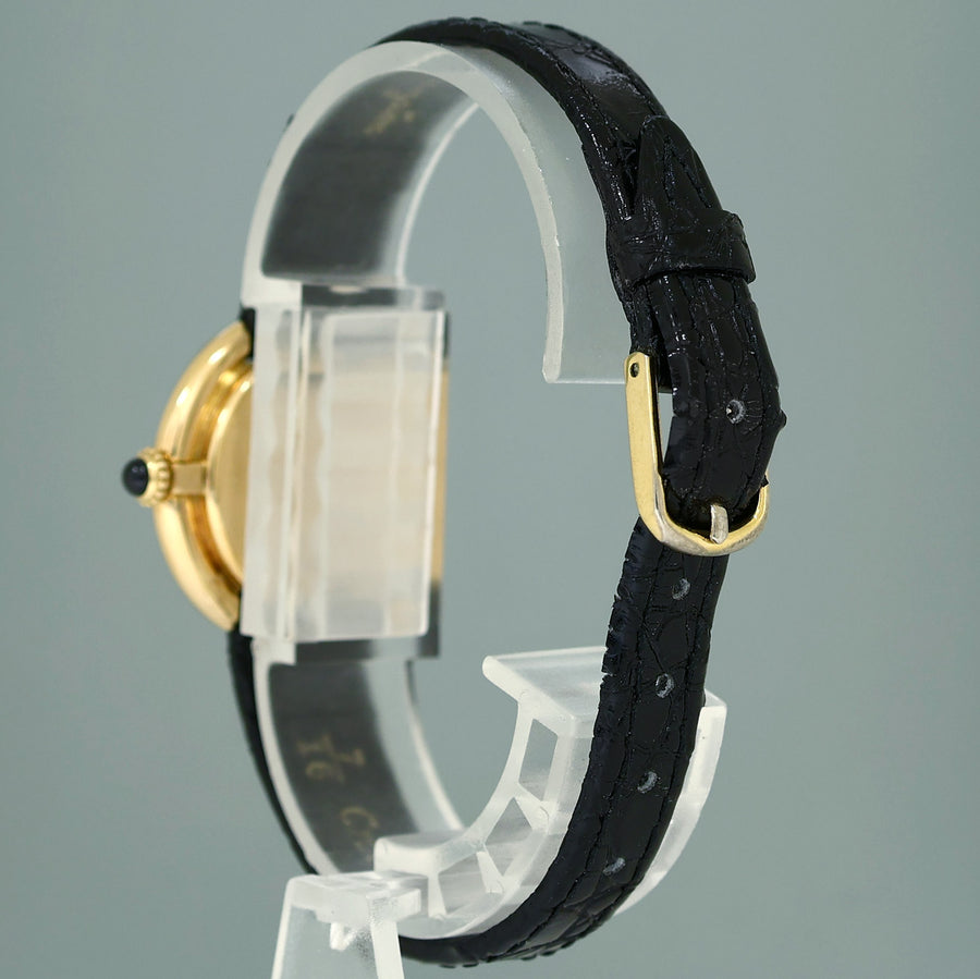 Ladies Vintage Cartier Ellipse 6708 18K Yellow Gold 26mm Watch