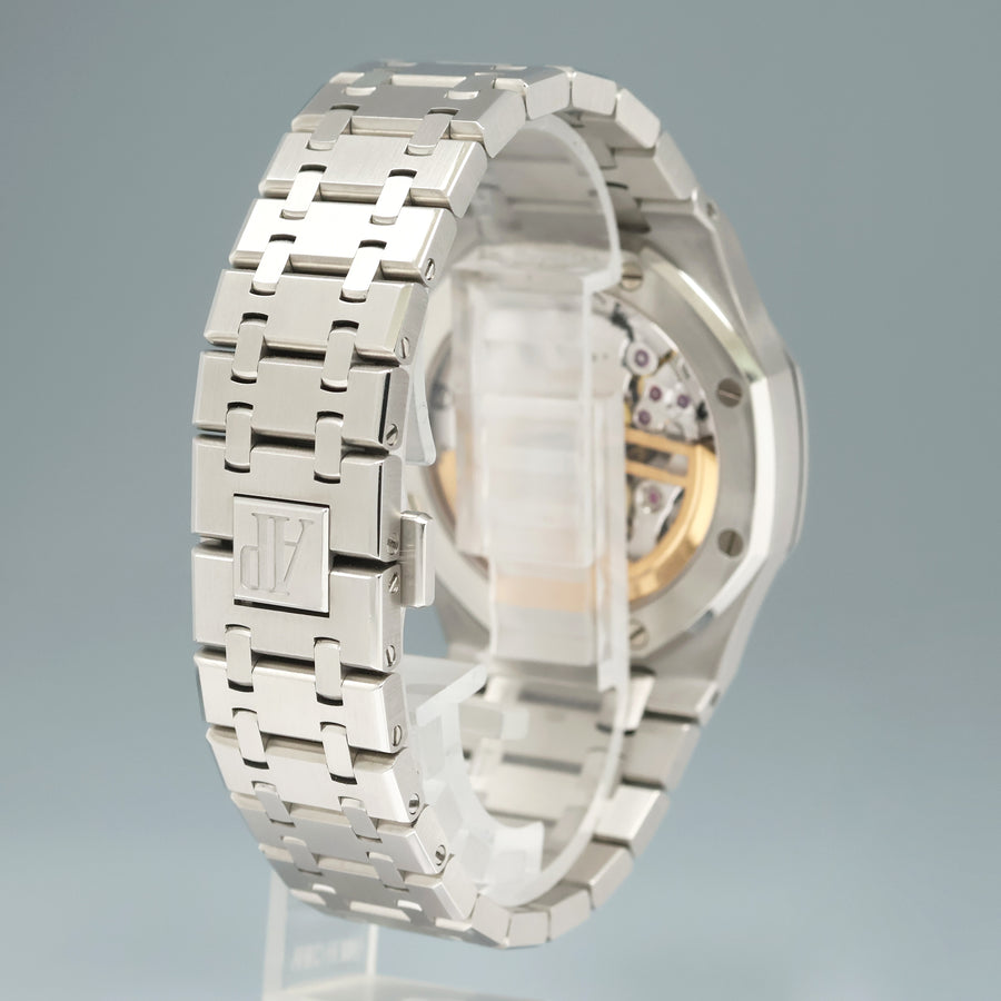 MINT Papers Audemars Piguet Royal Oak 41mm Steel 15500ST White Stick Watch Box