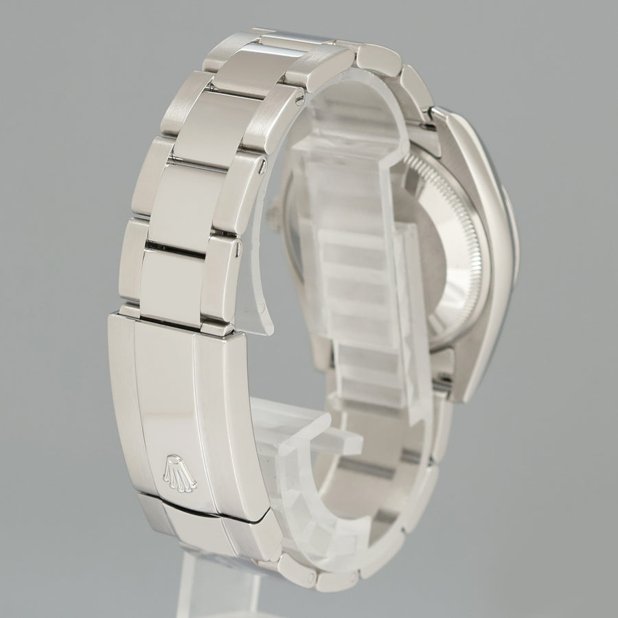 MINT Rolex Oyster 115200 Blue Stick Oyster Perpetual Date 34mm Watch Box