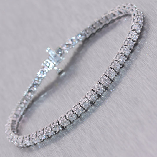 18k White Gold 6ctw Diamond Tennis Bracelet