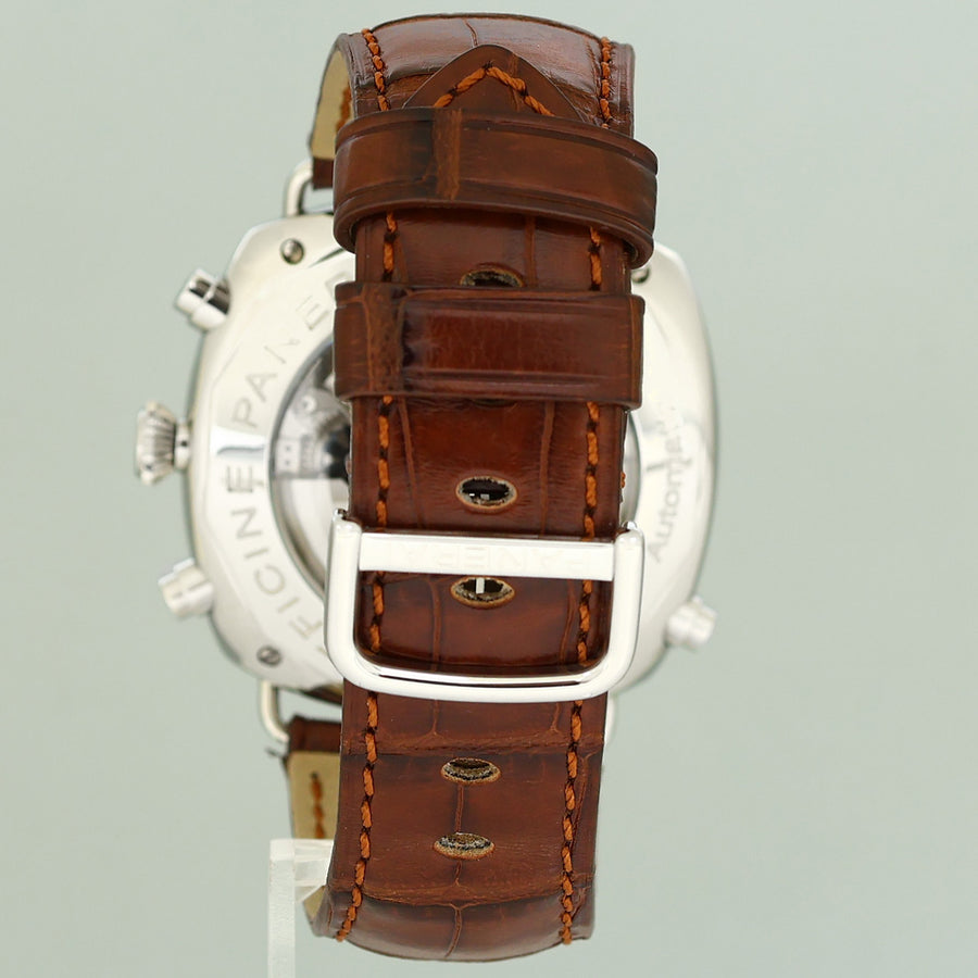 PAPERS Mint Panerai PAM 214 Radiomir Rattrapante Chronograph Steel Black Dial 45mm PAM00214 Box
