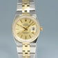 MINT Vintage Rolex DateJust 1630 Two Tone Yellow Gold Steel 36mm Watch Box