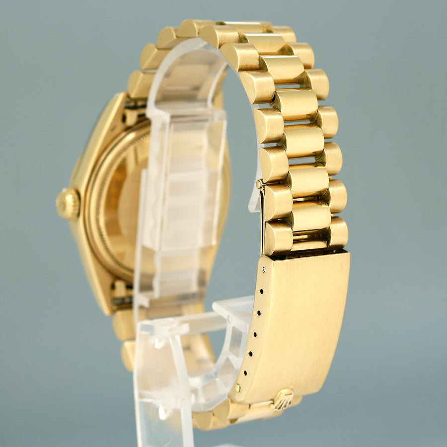 Rolex President Day Date 1803 White Roman Dial Yellow Gold 36mm Watch Box