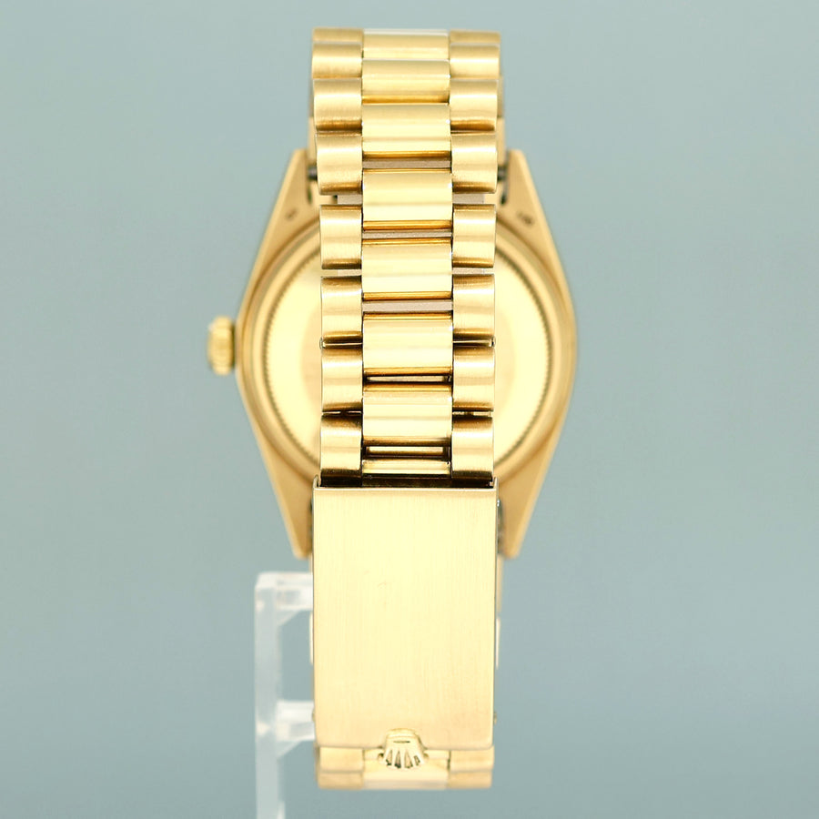 Rolex President Day Date 1803 White Roman Dial Yellow Gold 36mm Watch Box