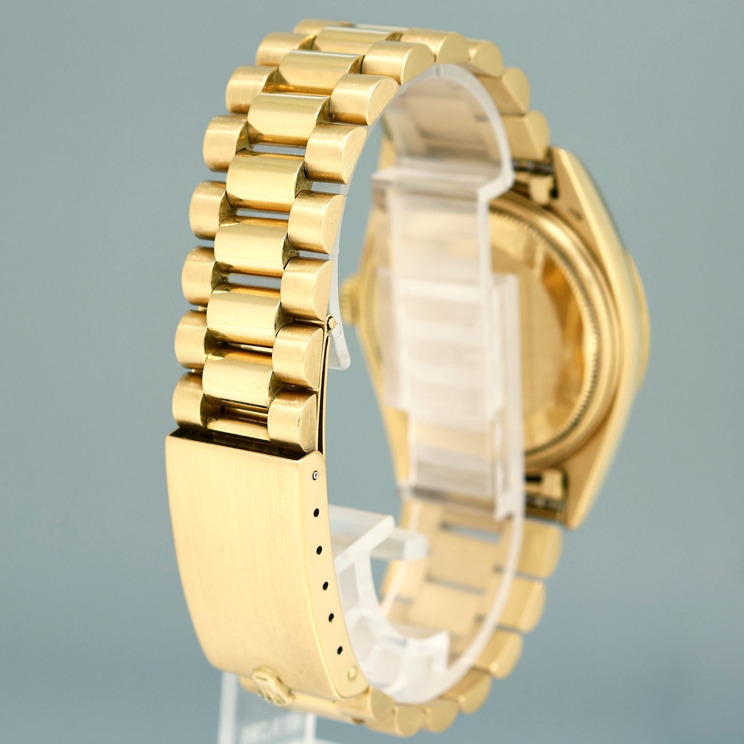 Rolex President Day Date 1803 White Roman Dial Yellow Gold 36mm Watch Box