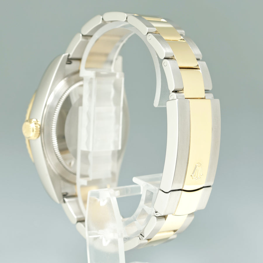 2024 NEW PAPERS Rolex Sky-Dweller Two Tone Gold Black Oyster 42mm 336933 Watch