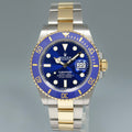 2021 NEW PAPERS Rolex Submariner 41mm Blue 126613LB Two Tone Yellow Gold Watch