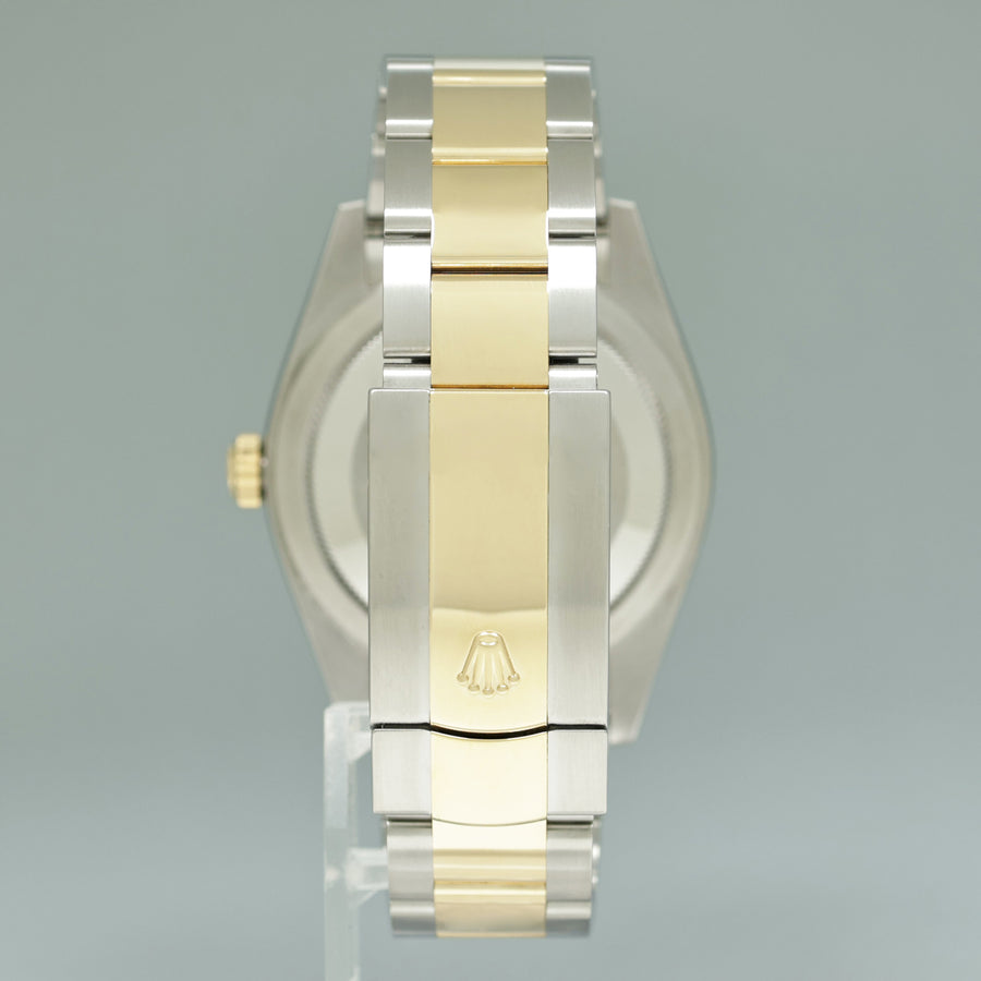 2024 NEW PAPERS Rolex Sky-Dweller Two Tone Gold Black Oyster 42mm 336933 Watch