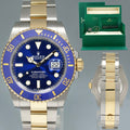 2025 NEW PAPERS Rolex 126613LB Submariner 41mm Blue Two Tone Gold Steel Watch Box
