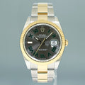 2022 NEW PAPERS 126333 Rolex DateJust 41 Two Tone Yellow Gold Wimbledon Watch Box