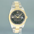 2022 NEW PAPERS 126333 Rolex DateJust 41 Two Tone Yellow Gold Wimbledon Watch Box