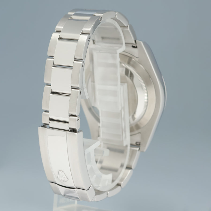 MINT 2016 Rolex Datejust II 116300 Black Wimbledon Smooth Oyster 41mm Watch Box